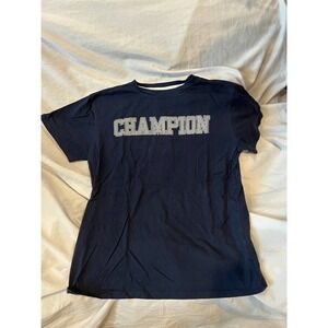Champion Blue Cotton T-Shirt Mens L